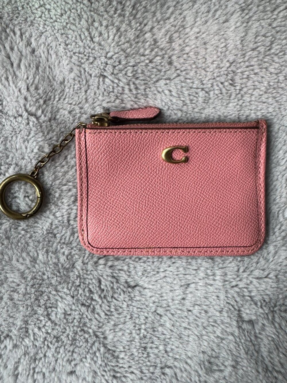 Coach Mini Skinny ID Case - Pink/Gold